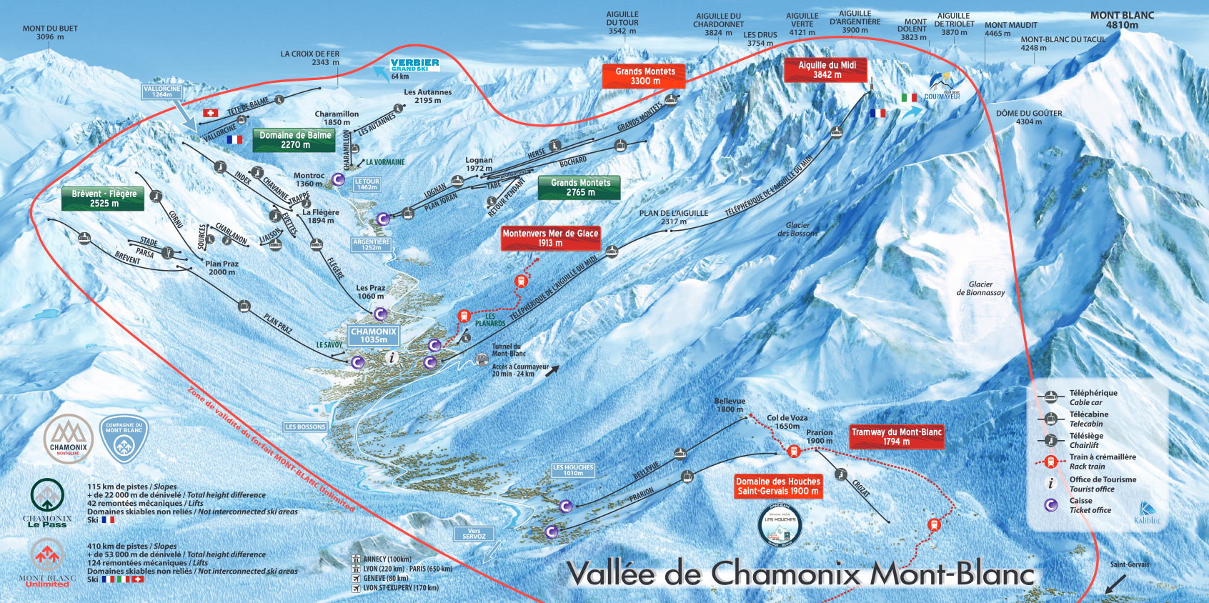 Chamonix map
