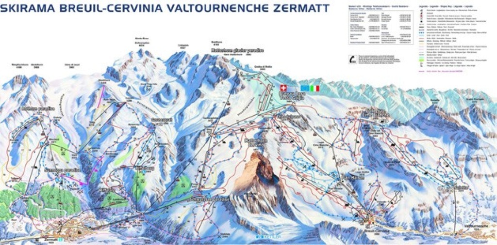 Cervinia map
